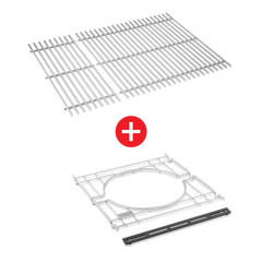 WEBER CRAFTED Stainless Steel Cooking Grates & Frame Kit – SPIRIT 300 series, SEARWOOD 600, & SMOKEFIRE EX4